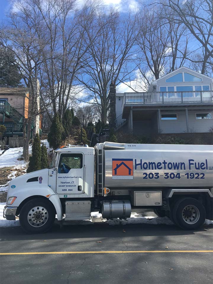 Hometown Fuel LLC wrapped truck